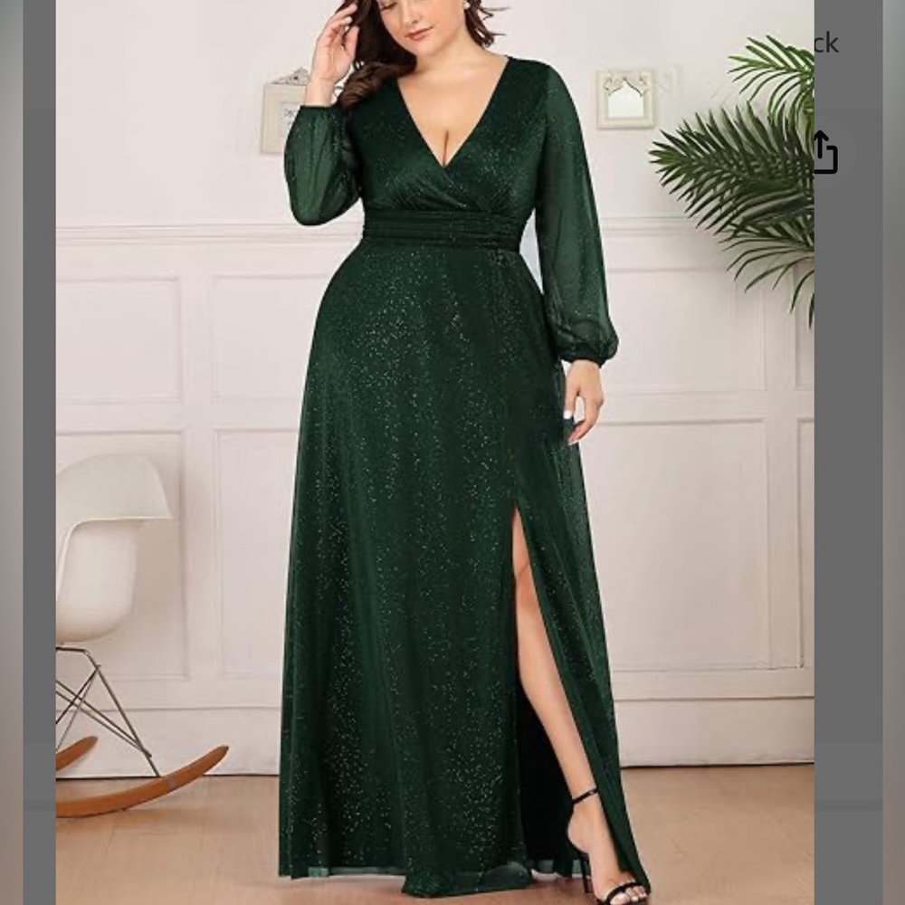 Forrest green formal dress